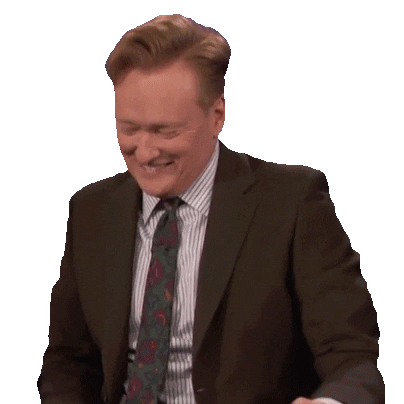 Conan O’Brien laughing