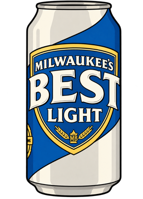 Illustrated Milwaukee’s Best Light can